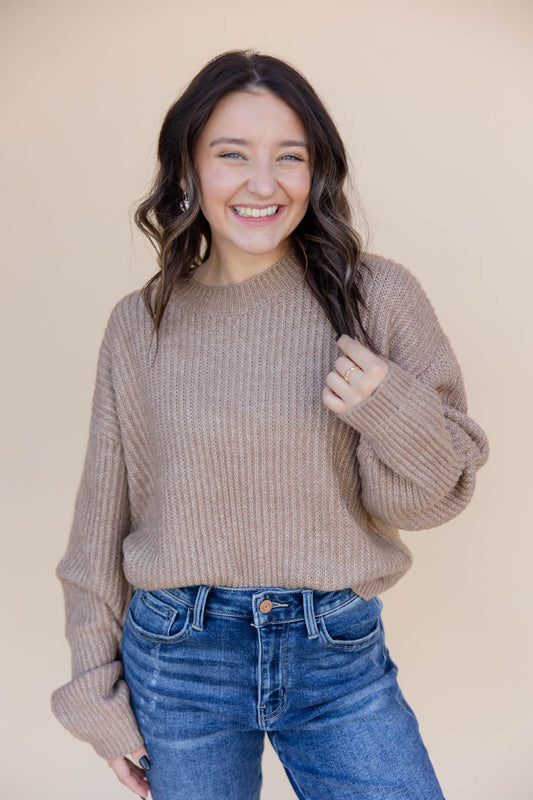 DOORBUSTER Everyday Glow Ribbed Sweater