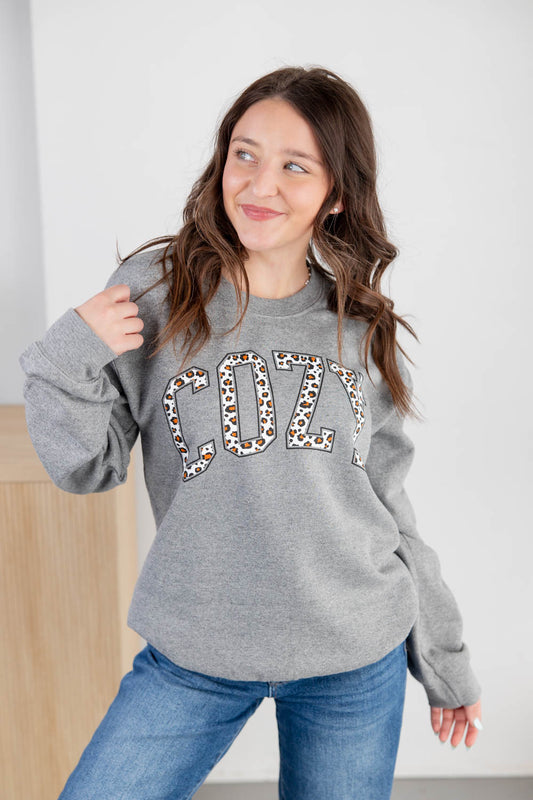 Cozy Cat Crew Neck Sweatshirt