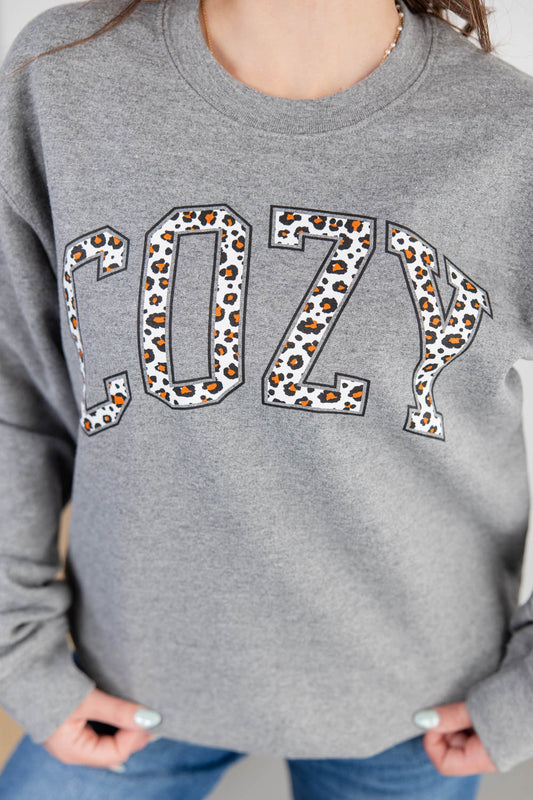 Cozy Cat Crew Neck Sweatshirt