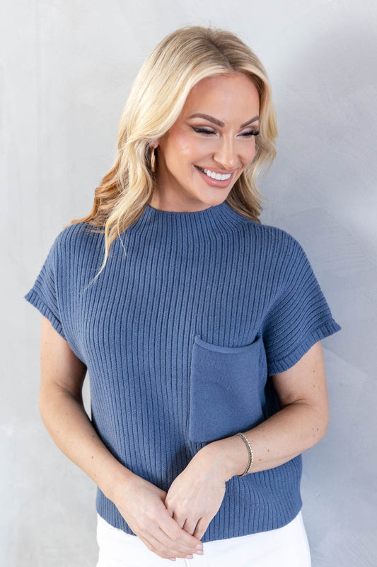 Soft Focus Short Sleeve Sweater