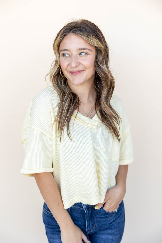 Sunny Glow Short Sleeve Top