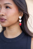 Triple Crush Heart Dangle Earrings
