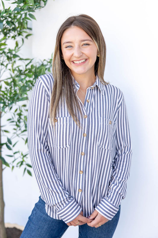 Tidewater Trails Button Down Blouse