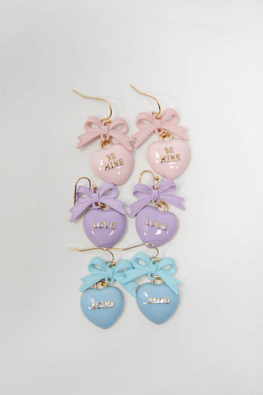 Sweet Like Candy Heart Earrings