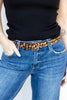 Velvet Feline Square Buckle Belt