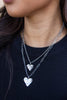 Open Hearted Layered Pendant Necklace