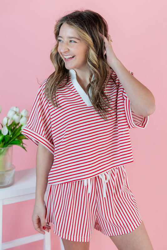 Glow Getter Striped Lounge Set