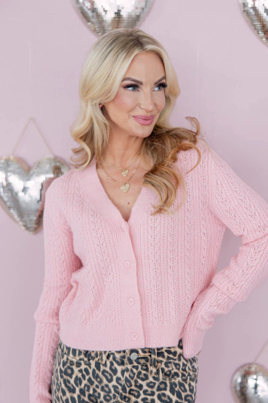 Love Struck Cable Knit Cardigan