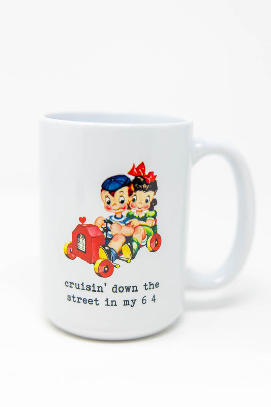 Cruisin' Down The Street Ceramic Mug