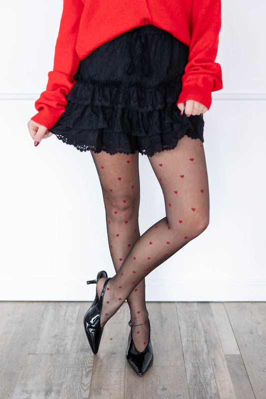 Frill Power Tiered Lace Ruffle Skort