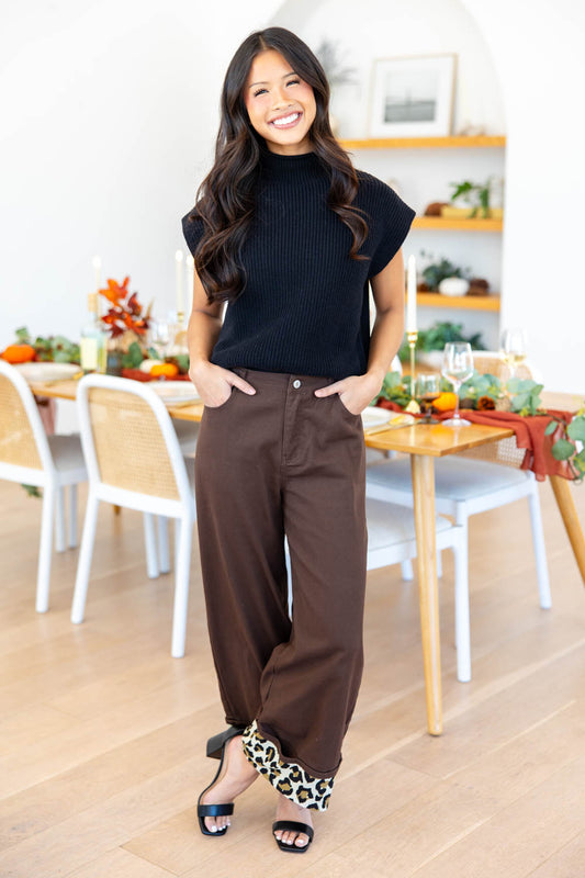 Wild At Heart Leopard Cuff Pants