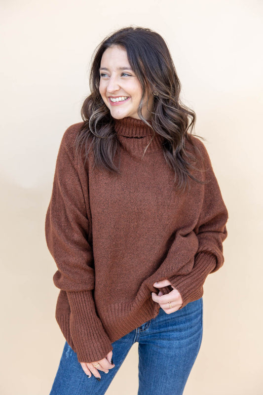 Toasty On Top Turtleneck Sweater