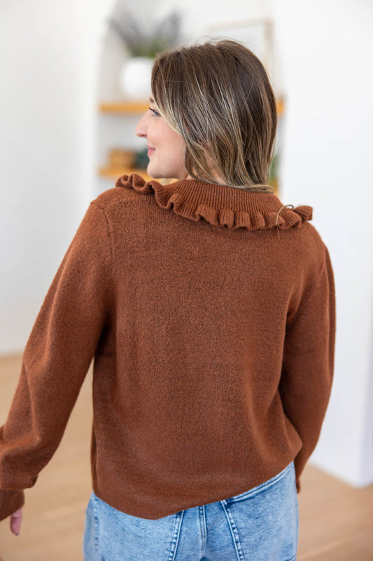 Femme Frill Ruffled Cardigan