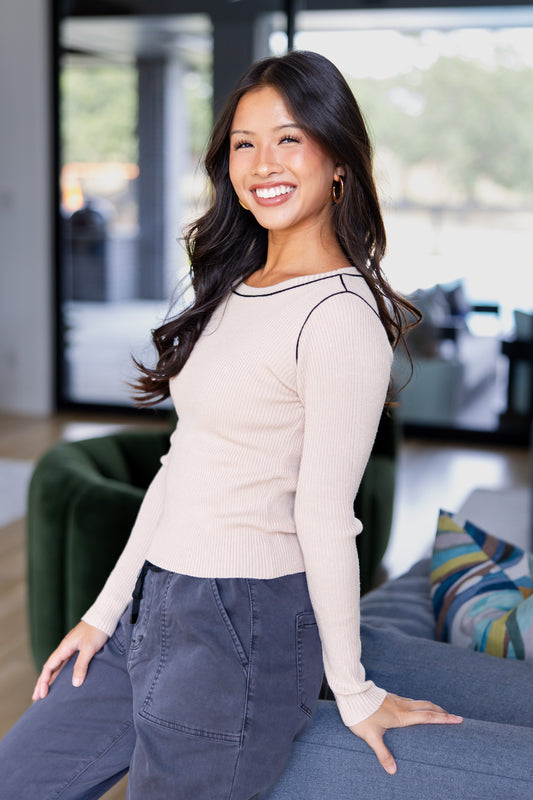 Soft Lines Long Sleeve Top