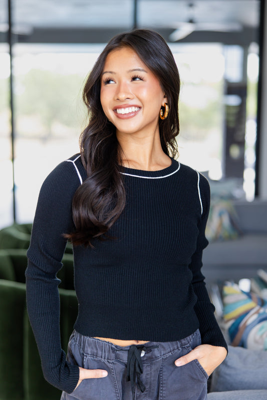 Soft Lines Long Sleeve Top