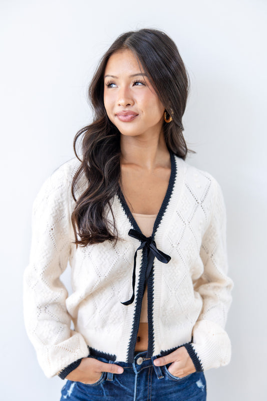 Velvet Shadows Knit Cardigan