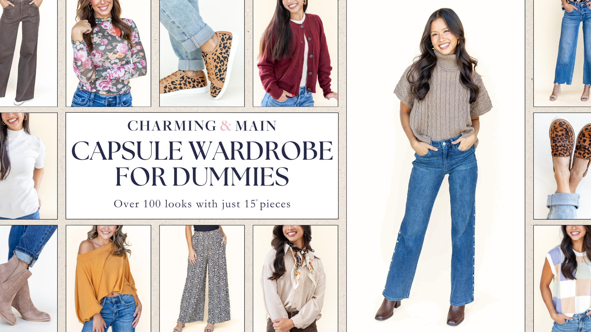 Capsule Wardrobe for Dummies Title Cover including images of different basics