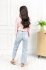 Make It Happen Light Wash Wide Leg Crop Jeans