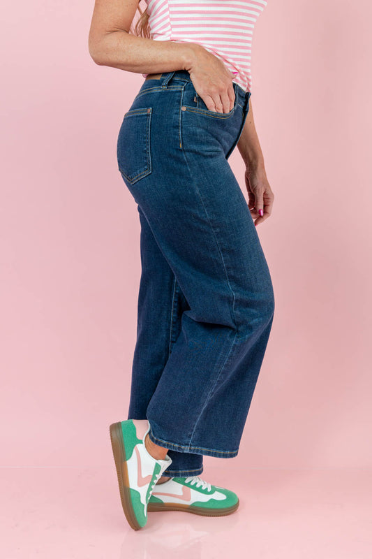 Long Story Short Crop Wide Leg Jeans