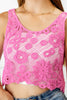 Popsicle Party Lace Crop Tank Top