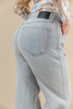 Slay the Gray Front Seam Wide Leg Jeans