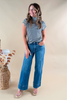 Risk It All Front Seam Trouser Hem Jeans