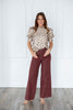 Merlot Muse Wide Leg Jeans