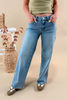 Play It Cute Low Rise Wide Leg Jeans