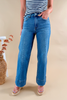 Risk It All Front Seam Trouser Hem Jeans