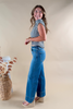 Risk It All Front Seam Trouser Hem Jeans