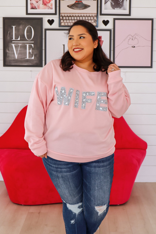 Wifey Sparkle Pullover