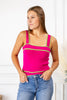 Watermelon Spritzer Rib Knit Tank Top