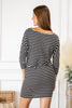 Parisian Pinstripe Dolman Dress