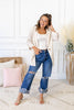 Hard to Handle Relaxed Fit Cuffed Jeans