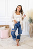 Hard to Handle Relaxed Fit Cuffed Jeans