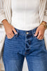 Hard to Handle Relaxed Fit Cuffed Jeans