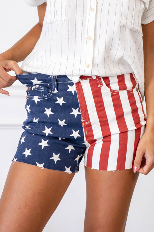 Star-Spangled Babe Americana Judy Blue Shorts