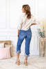 Hard to Handle Relaxed Fit Cuffed Jeans