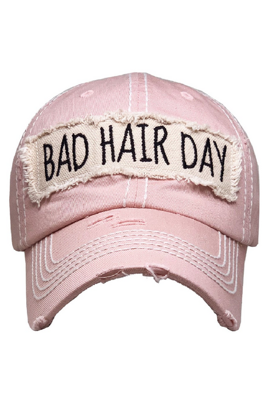 Bad Hair Day Washed Vintage Ball Cap
