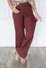 Merlot Muse Wide Leg Jeans