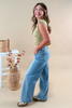Play It Cute Low Rise Wide Leg Jeans