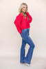 Dream Catcher Mid Rise Trouser Hem Flare Jeans