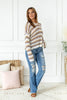 Country Dusk Knit Hooded Sweater