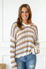 Country Dusk Knit Hooded Sweater