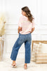 Keepin' It Real Cropped Wide Leg Judy Blue Jeans