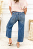 Keepin' It Real Cropped Wide Leg Judy Blue Jeans