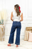 Violets are Blue Wide Crop Mica Denim Jeans