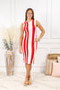 Fifth Avenue Stripes Bodycon Knit Dress