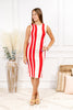 Fifth Avenue Stripes Bodycon Knit Dress