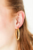 Timeless Radiance 14K Dipped Hoop Earrings